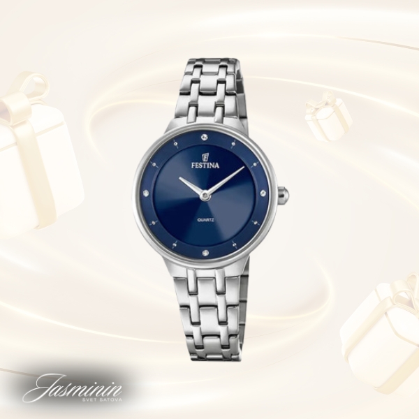 Festina F20600/3 ženski sat Mademoiselle Elegant Silver Stainless Steel Midnight Blue Dial 30mm